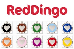 Red Dingo rvs rond - Hart (1HT)     Reddingo - Hondenpenning - Kattenpenning