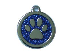 ACTIE! Rond Shine poot 30mm     ID-penning - Hondenpenning - Kattenpenning