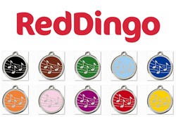 Red Dingo rvs rond - Music (1MU)     Reddingo - Hondenpenning - Kattenpenning