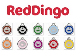 Red Dingo rvs rond - Fish Bowl (1FB)     Reddingo - Hondenpenning - Kattenpenning